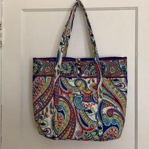 Vera Bradley Iconic Tote in Marina Paisley NWT